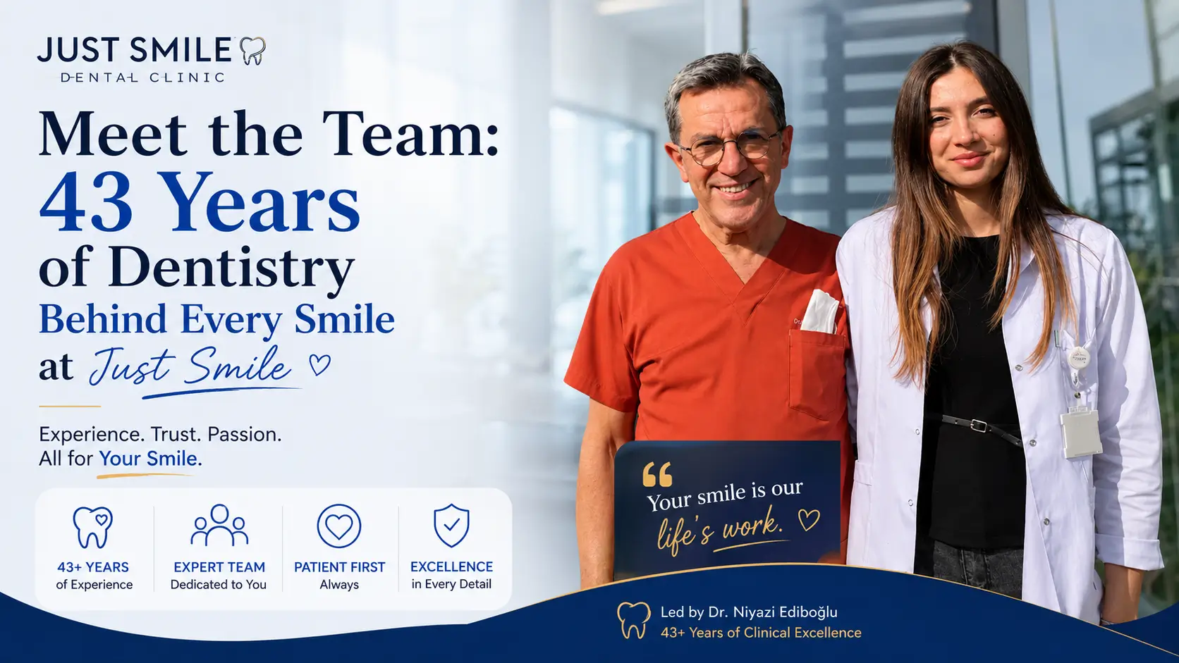 Meet the Team: 43 Years of Dentistry Behind Every Smile at Just Smile
