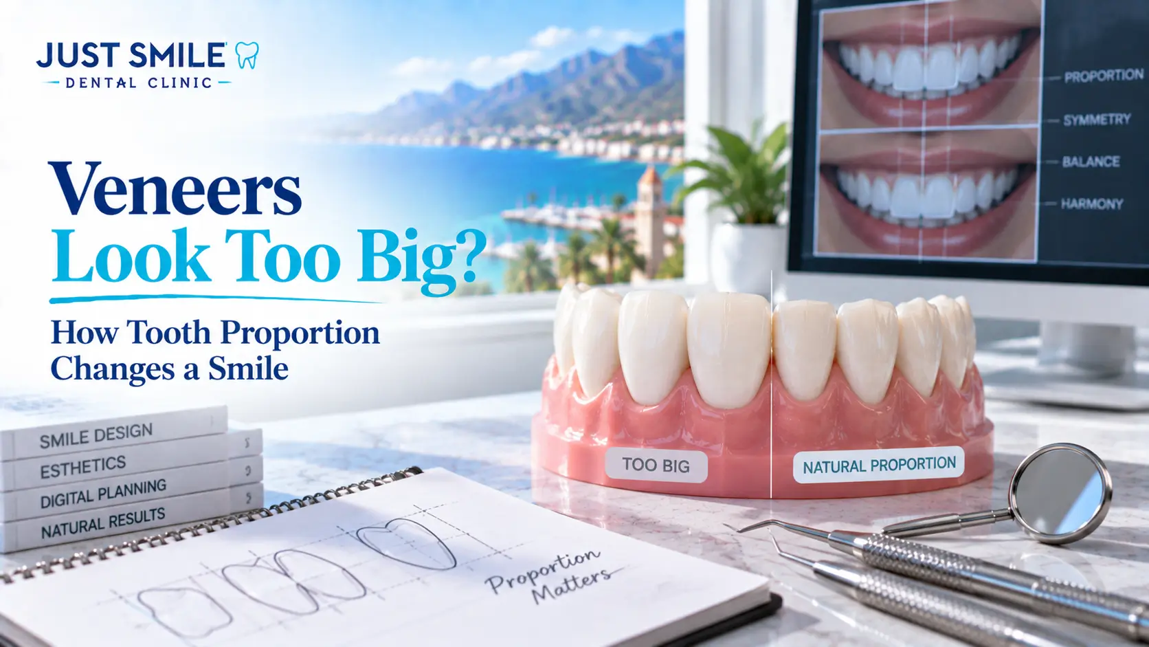 Veneers Look Too Big? How Tooth Proportion Changes a Smile