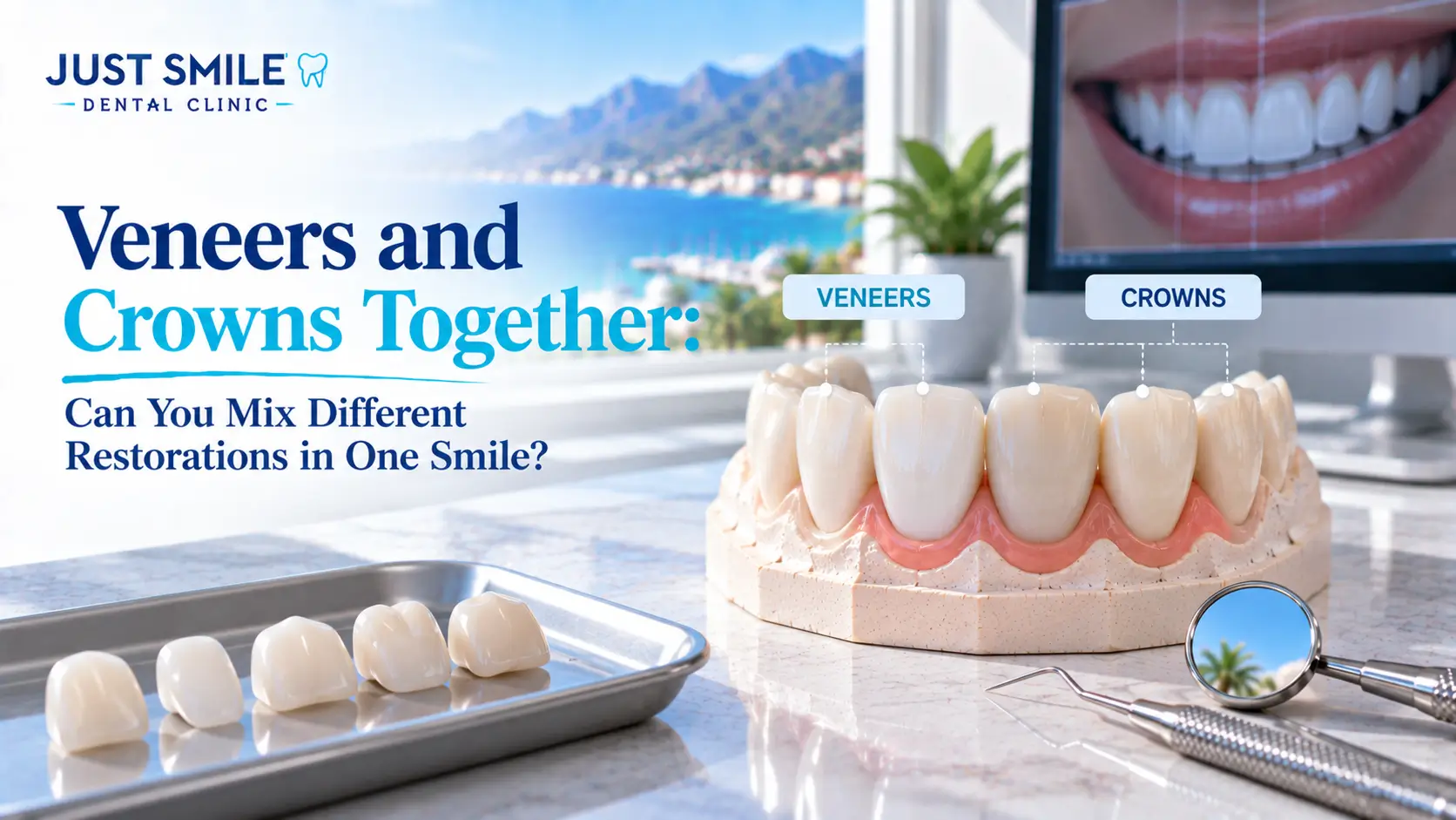 Veneers and Crowns Together: Can You Mix Different Restorations in One Smile?